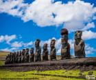 Moai Статуи острова Пасхи, или Рапа-Нуи, каменные статуи Чили остров, расположенный в центре Тихого океана